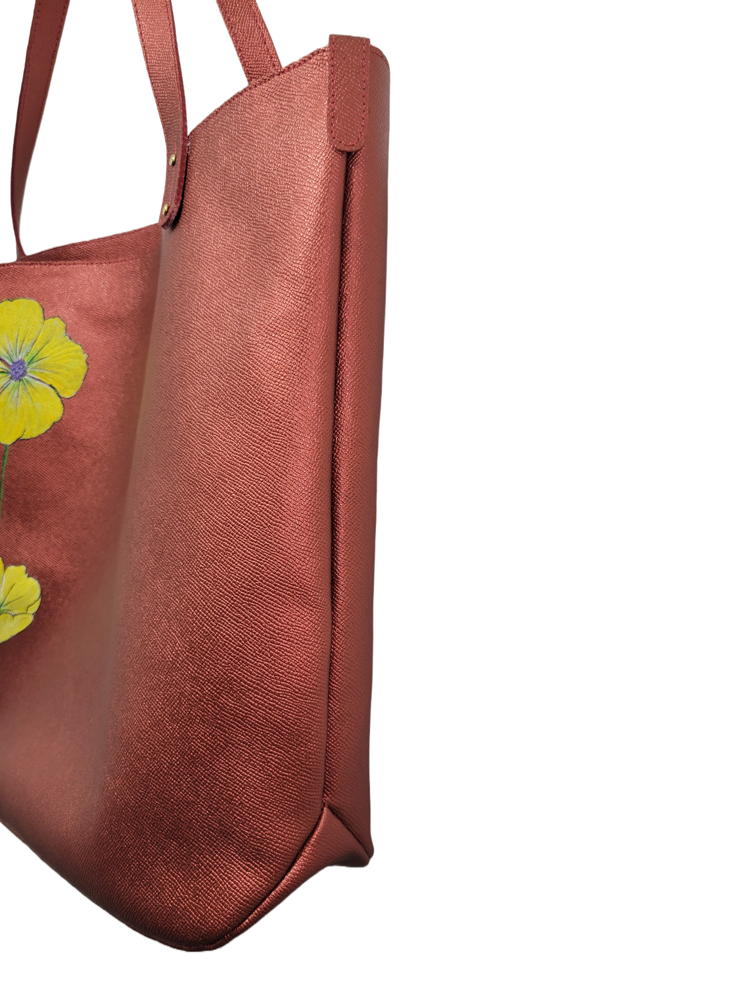 "Buttercup" Custom Leather Tote. M.Y Design