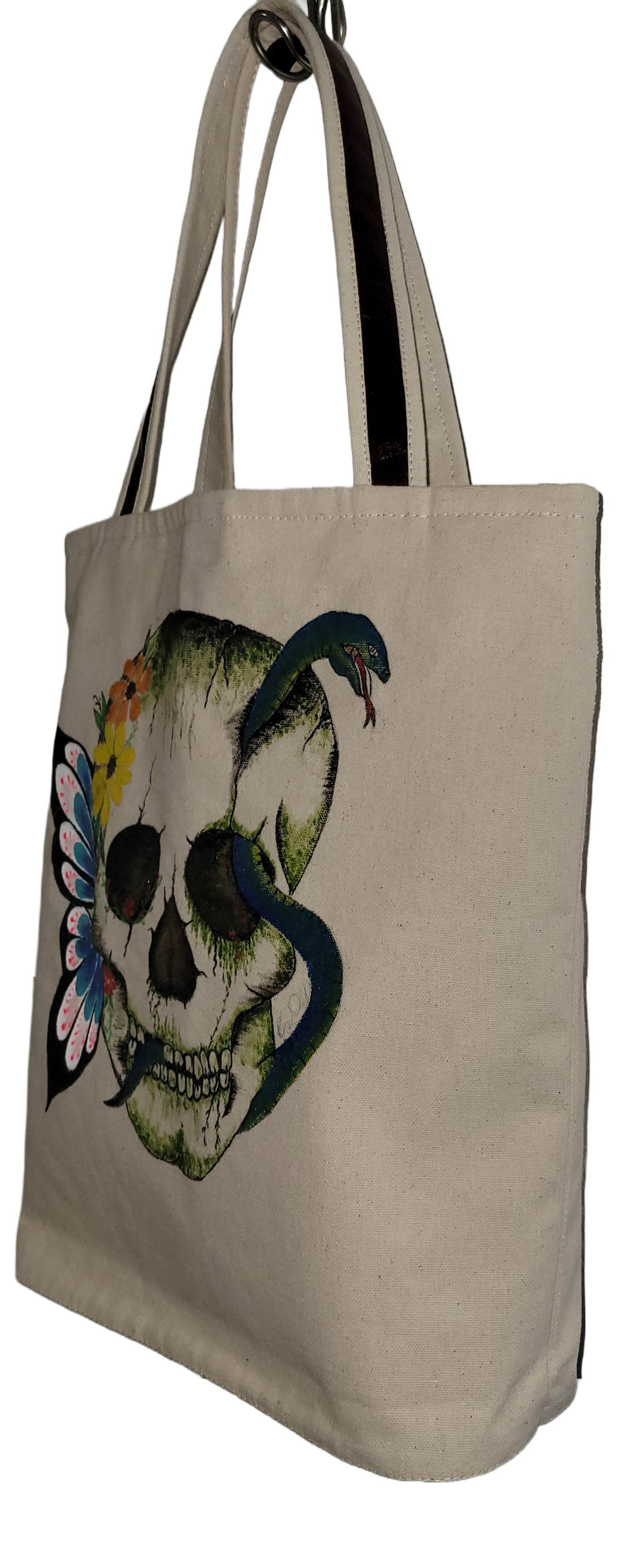 "Evolution-Skull Art" Custom Canvas Tote M.Y Design