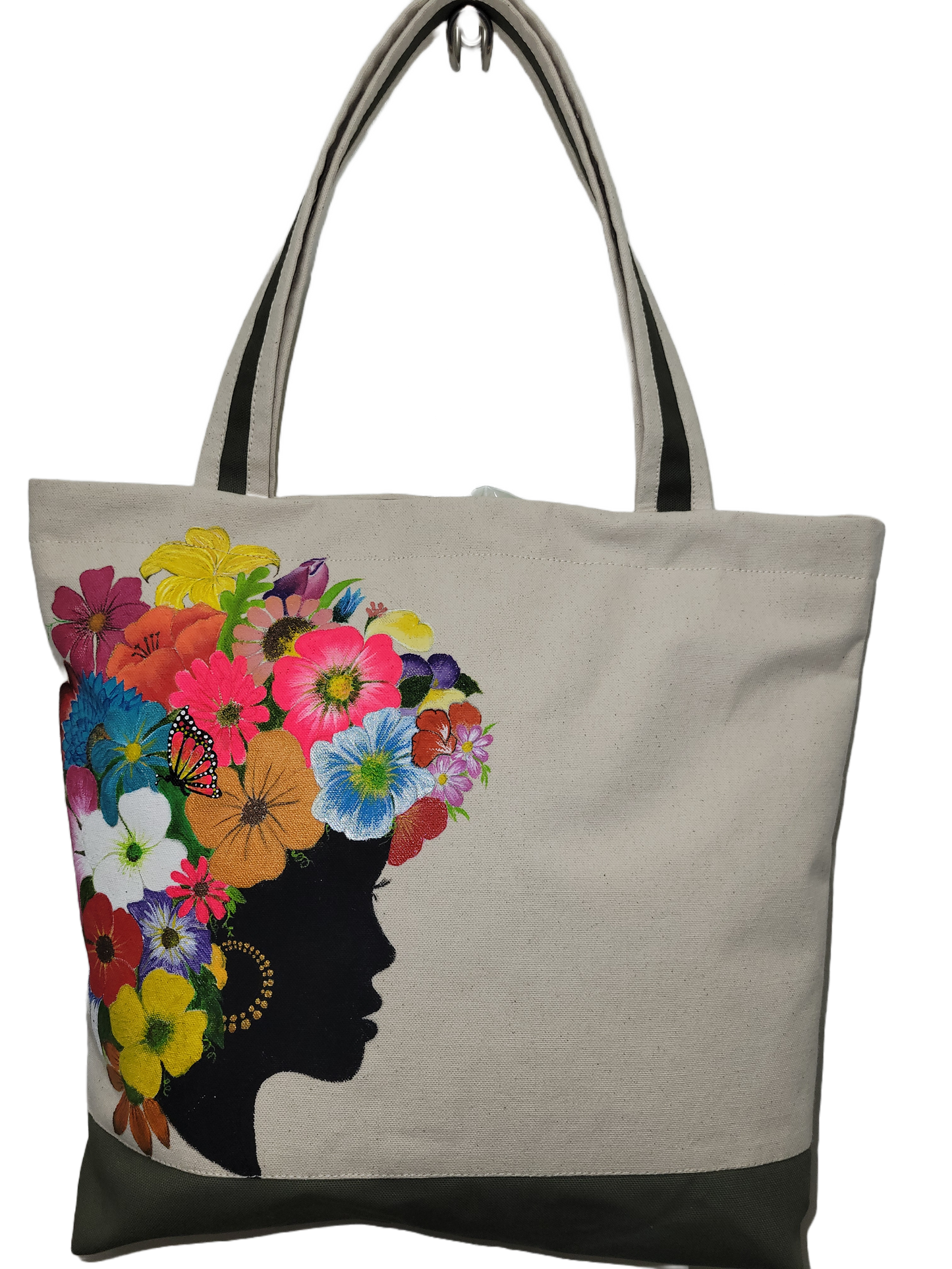 "Beautiful"Custom Canvas Tote M.Y Design