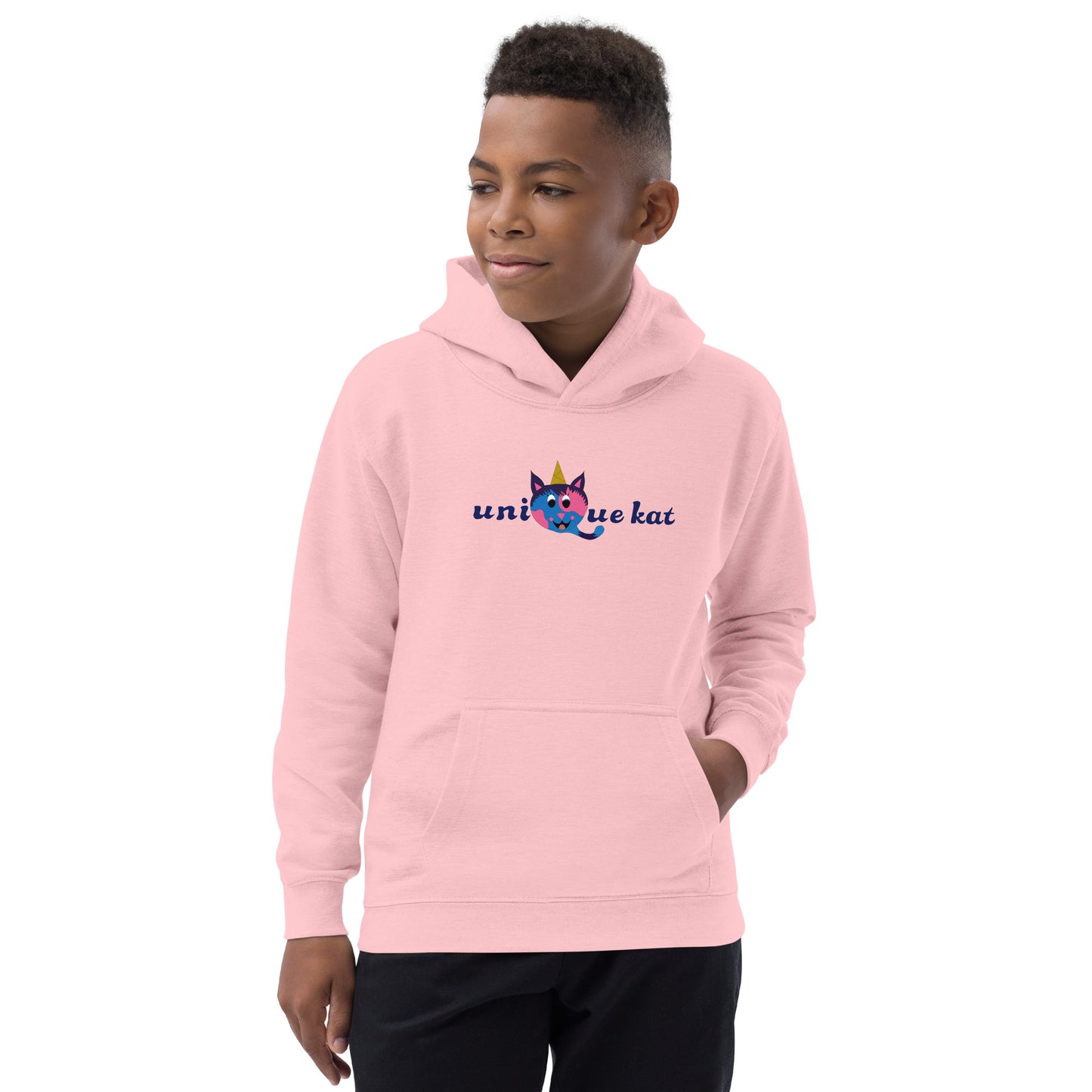 Unique Kat Kids Hoodie.M.y Design