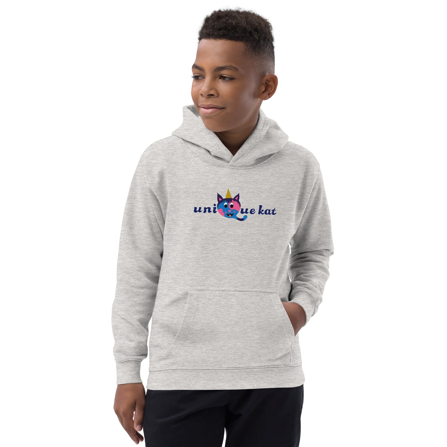 Unique Kat Kids Hoodie.M.y Design