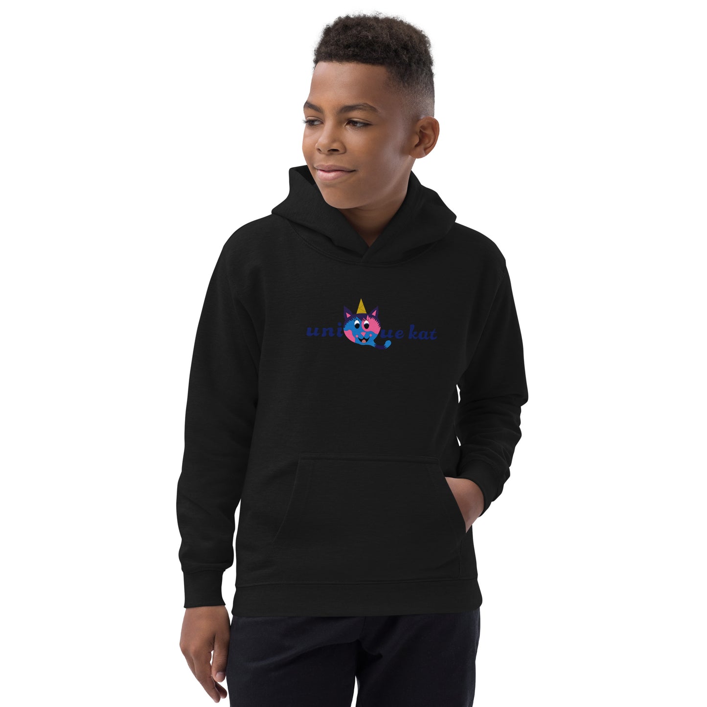 Unique Kat Kids Hoodie.M.y Design