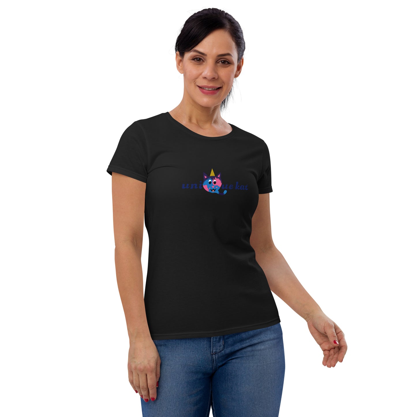 Unique Kat Women's short sleeve t-shirt. M.y Design