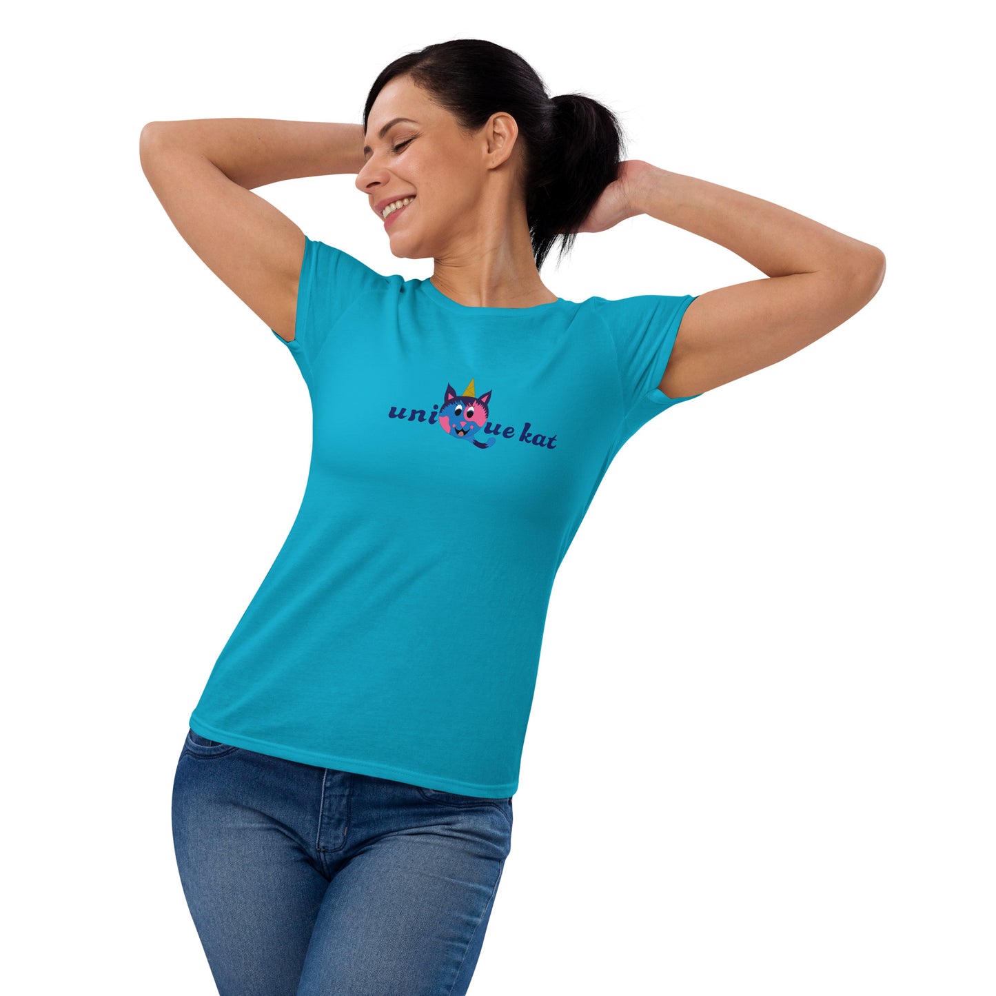 Unique Kat Women's short sleeve t-shirt. M.y Design