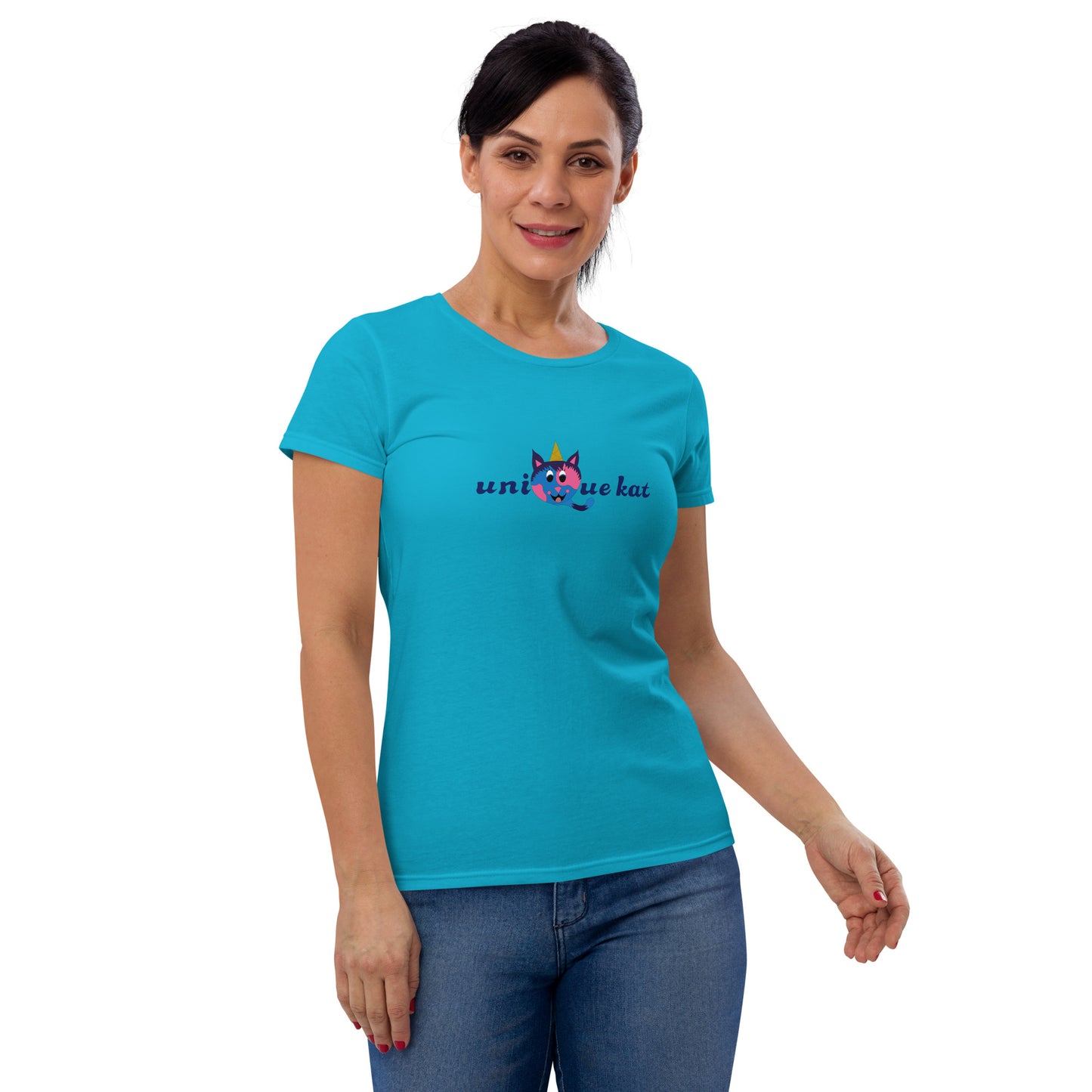 Unique Kat Women's short sleeve t-shirt. M.y Design