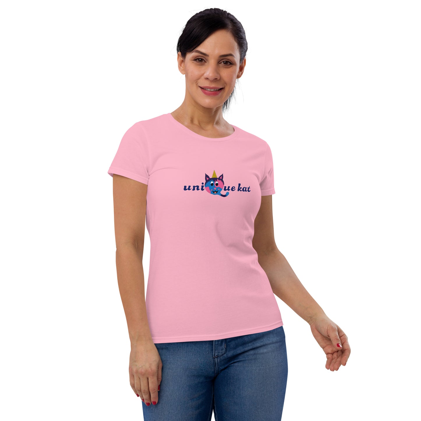 Unique Kat Women's short sleeve t-shirt. M.y Design