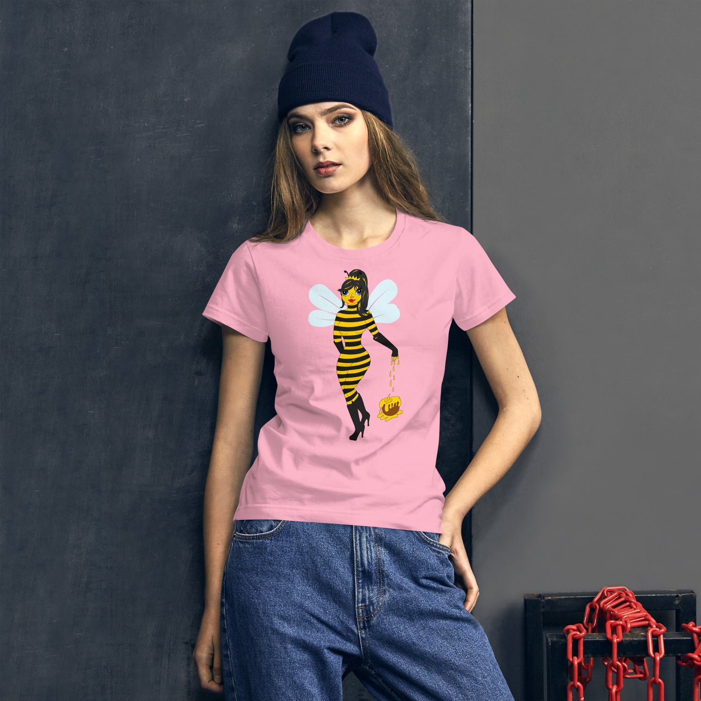 Honey Bee Women's short sleeve t-shirt.M.y Design