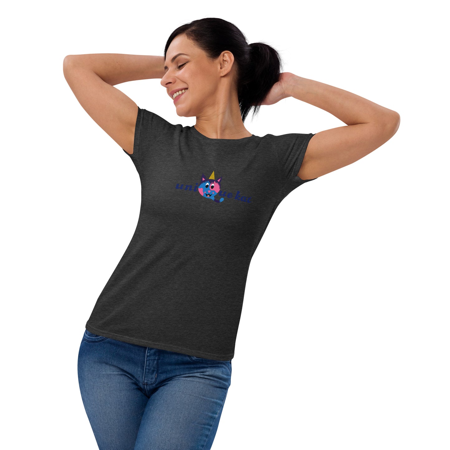 Unique Kat Women's short sleeve t-shirt. M.y Design