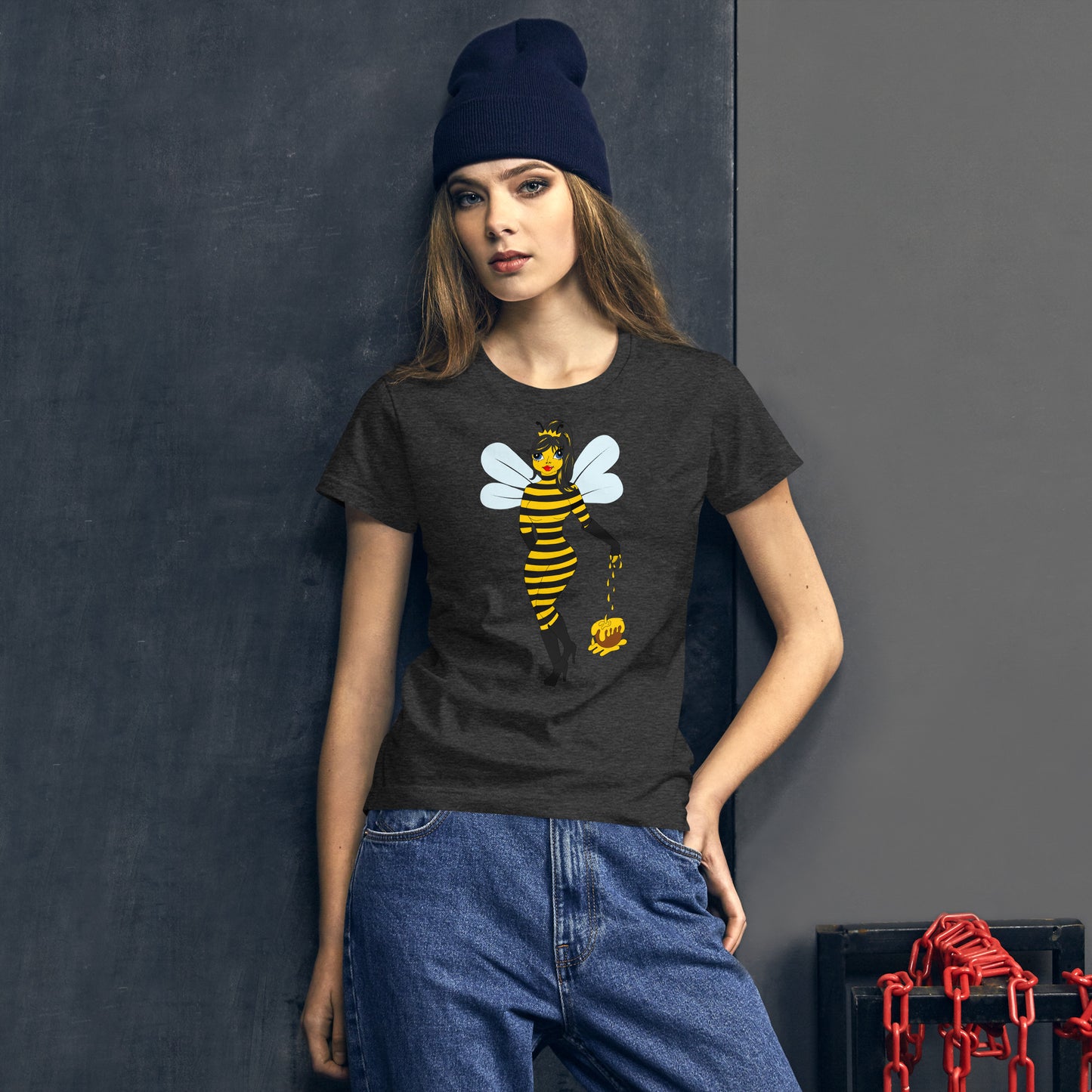 Honey Bee Women's short sleeve t-shirt.M.y Design