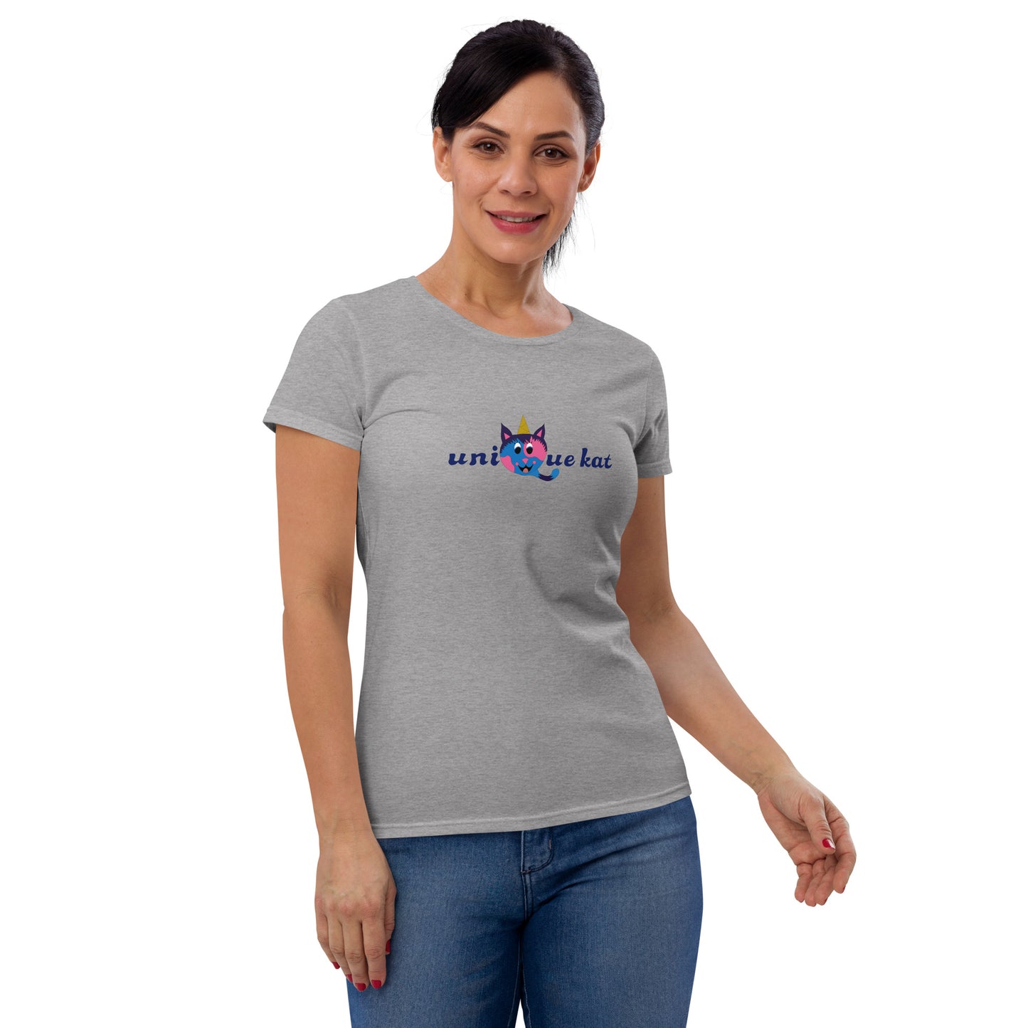 Unique Kat Women's short sleeve t-shirt. M.y Design