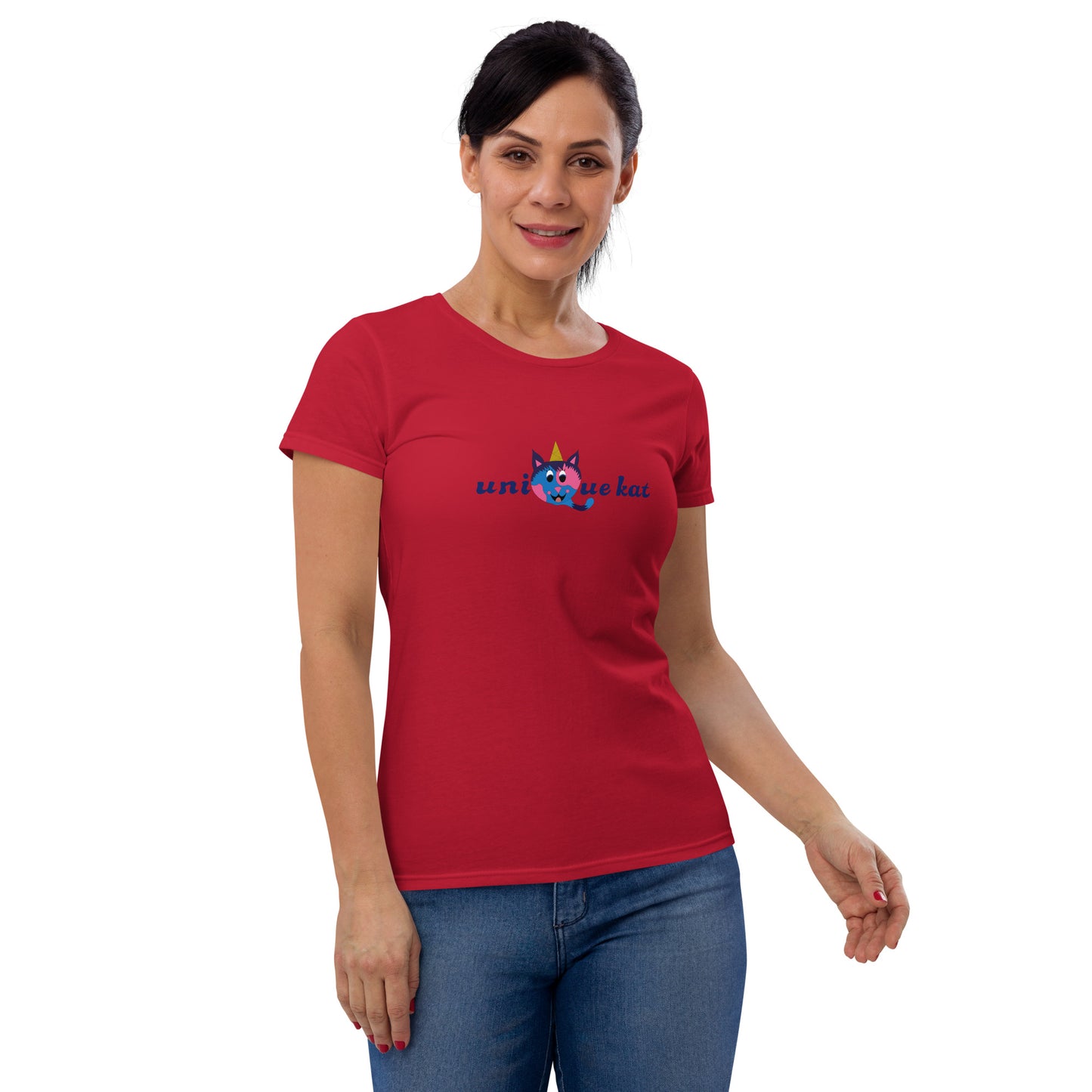 Unique Kat Women's short sleeve t-shirt. M.y Design