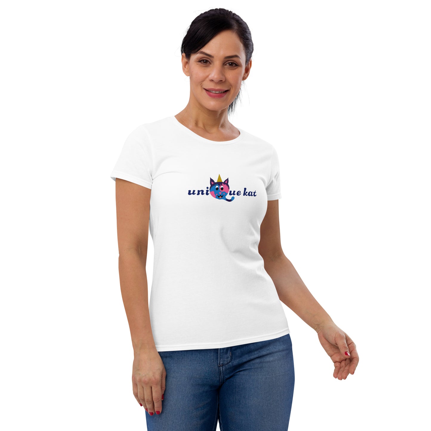 Unique Kat Women's short sleeve t-shirt. M.y Design