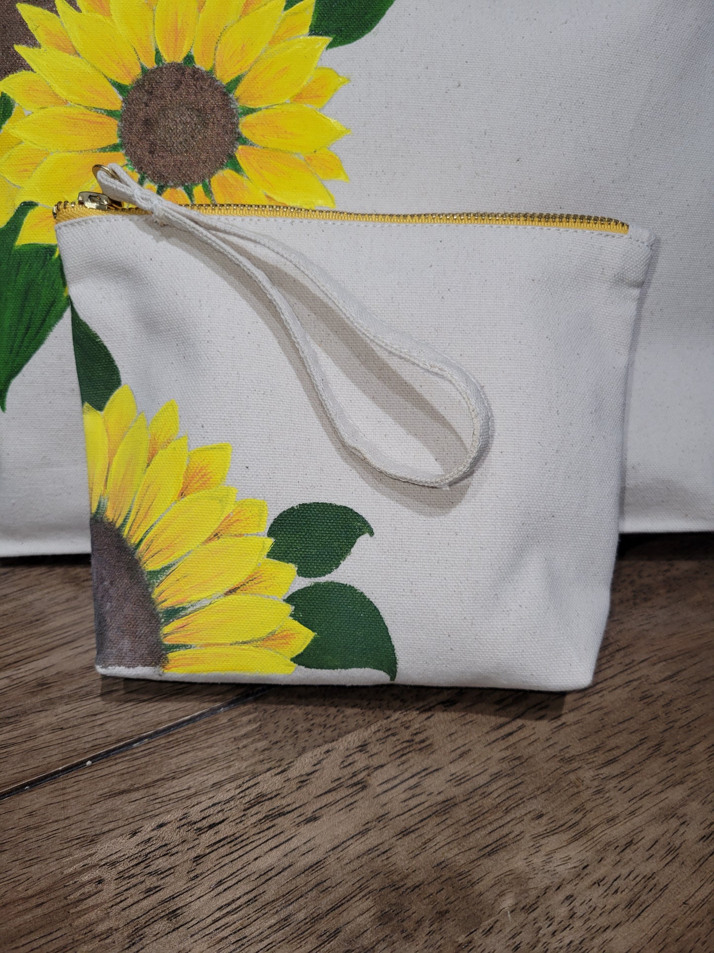 "Sun Flower" Custom Canvas Tote. M.Y Design